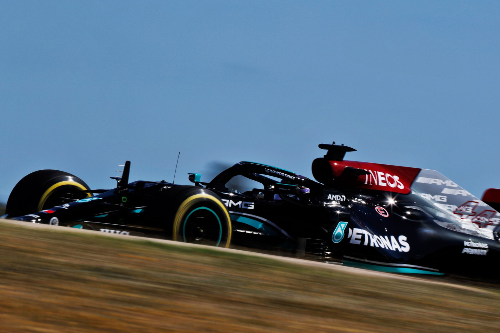 Lewis Hamilton (GBR) Mercedes AMG F1 W12.