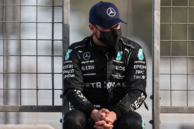 Valtteri Bottas (FIN) Mercedes AMG F1 in the pits while the race is stopped.