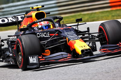 Sergio Perez (MEX) Red Bull Racing RB16B.