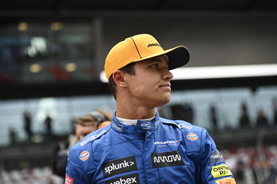 Lando Norris (GBR) McLaren on the grid.