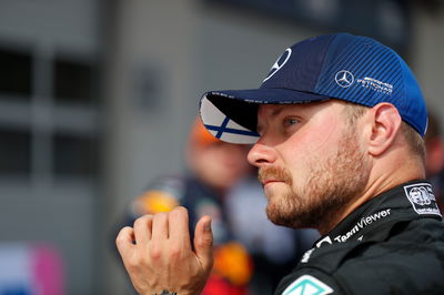 Second placed Valtteri Bottas (FIN) Mercedes AMG F1 in parc ferme.