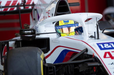 Mick Schumacher (GER) Haas VF-21 leaves the pits.