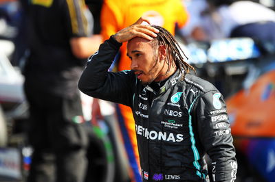 Race winner Lewis Hamilton (GBR) Mercedes AMG F1 in parc ferme.