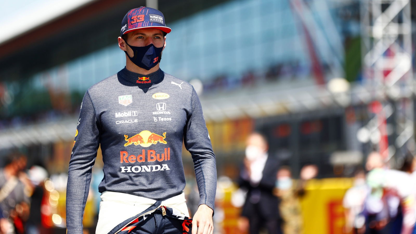 Max Verstappen (NLD) Red Bull Racing on the grid.