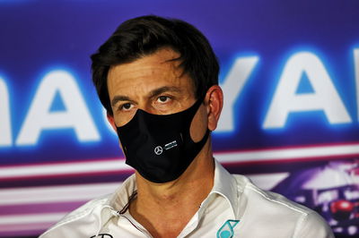 Toto Wolff (GER) Mercedes AMG F1 Shareholder and Executive Director in the FIA Press Conference.