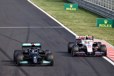 Lewis Hamilton (GBR) Mercedes AMG F1 W12.