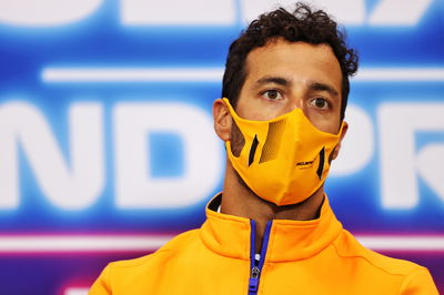 Daniel Ricciardo (AUS) McLaren in the FIA Press Conference.