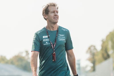 Sebastian Vettel (GER) Aston Martin F1 Team walks the circuit.