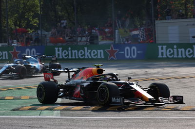 Sergio Perez (MEX) Red Bull Racing RB16B.