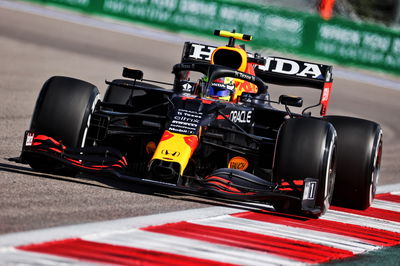 Sergio Perez (MEX) Red Bull Racing RB16B.