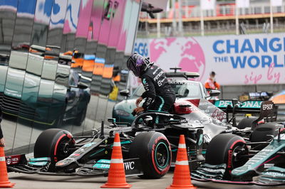 Lewis Hamilton (GBR) Mercedes AMG F1 W12.