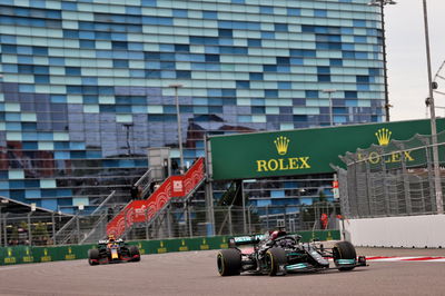 Lewis Hamilton (GBR) Mercedes AMG F1 W12.