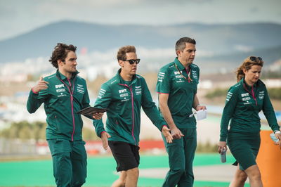 Sebastian Vettel (GER) Aston Martin F1 Team walks the circuit with the team.