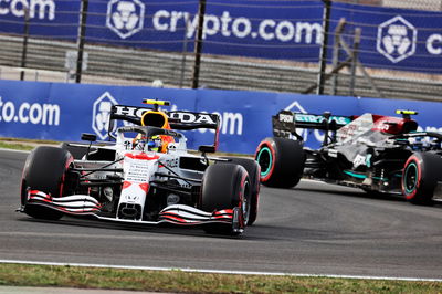 Sergio Perez (MEX) Red Bull Racing RB16B.