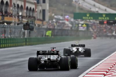 Lewis Hamilton (GBR) Mercedes AMG F1 W12.