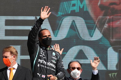 2nd place Lewis Hamilton (GBR) Mercedes AMG F1 W12.