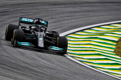 Lewis Hamilton (GBR) Mercedes AMG F1 W12.