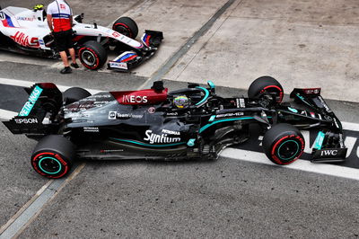 Lewis Hamilton (GBR) Mercedes AMG F1 W12.