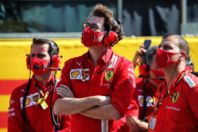 Mattia Binotto (ITA) Ferrari Team Principal on the grid.