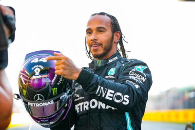 Race winner Lewis Hamilton (GBR) Mercedes AMG F1 celebrates in parc ferme.