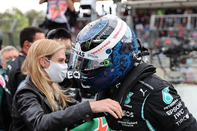 Valtteri Bottas (FIN) Mercedes AMG F1 with his girlfriend Tiffany Cromwell (AUS) Professional Cyclist.