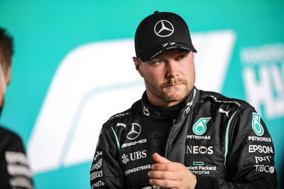 Valtteri Bottas (FIN) Mercedes AMG F1 in qualifying parc ferme.