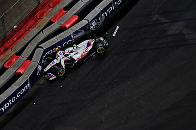 Mick Schumacher (GER) Haas VF-21 crashed out of the race.