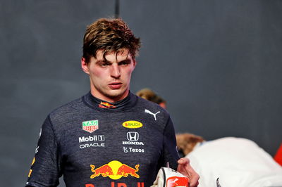 Second placed Max Verstappen (NLD) Red Bull Racing in parc ferme.