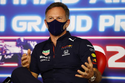 Christian Horner (GBR) Red Bull Racing Team Principal in the FIA Press Conference.