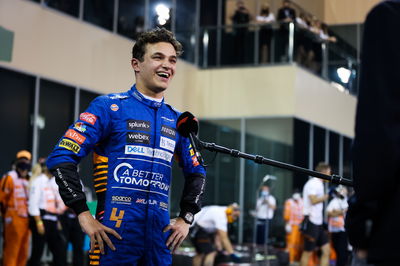 Lando Norris (GBR) McLaren in qualifying parc ferme.