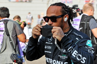 Lewis Hamilton (GBR) Mercedes AMG F1 on the drivers parade.