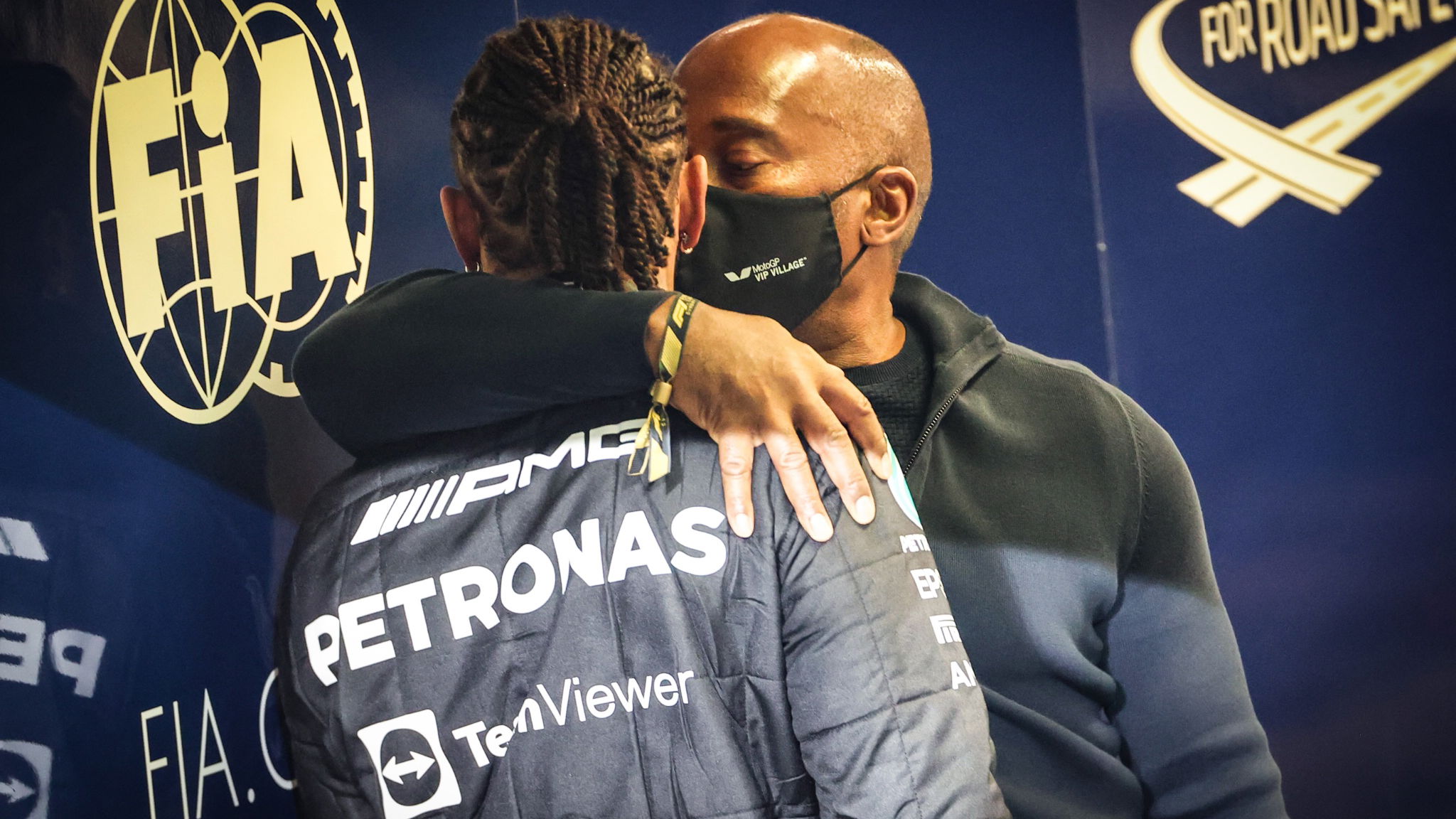 Lewis Hamilton (GBR), Mercedes AMG F1 and his father Anthony