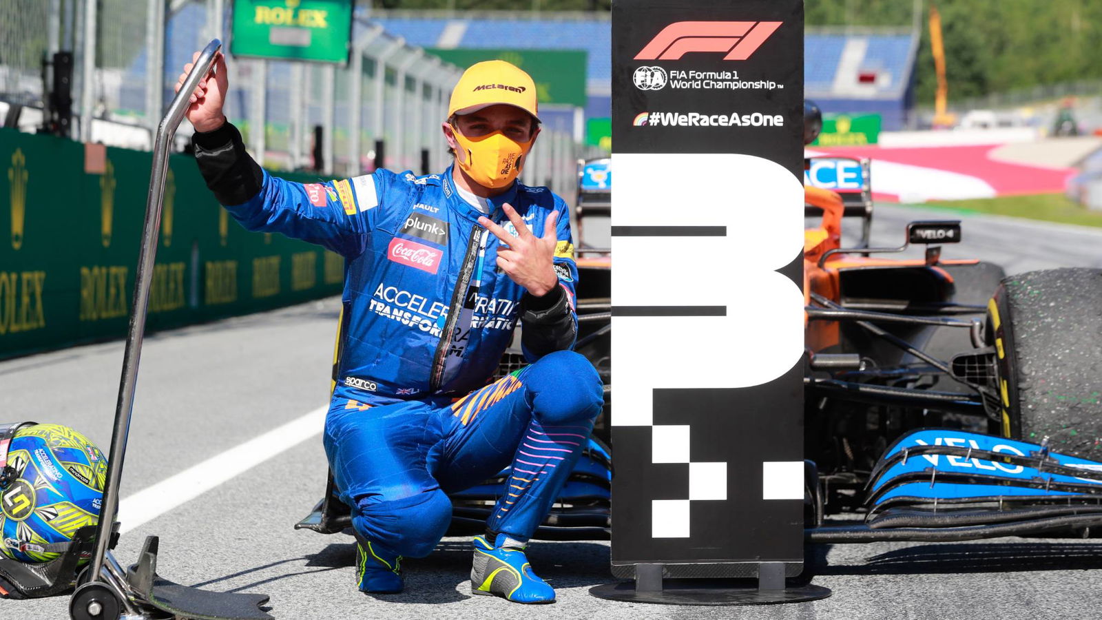 Norris 'terdiam' saat lap terakhir yang sensasional membuatnya naik podium F1