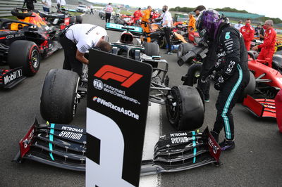 Mercedes suspect debris to blame for ‘cruel’ F1 British GP tyre drama