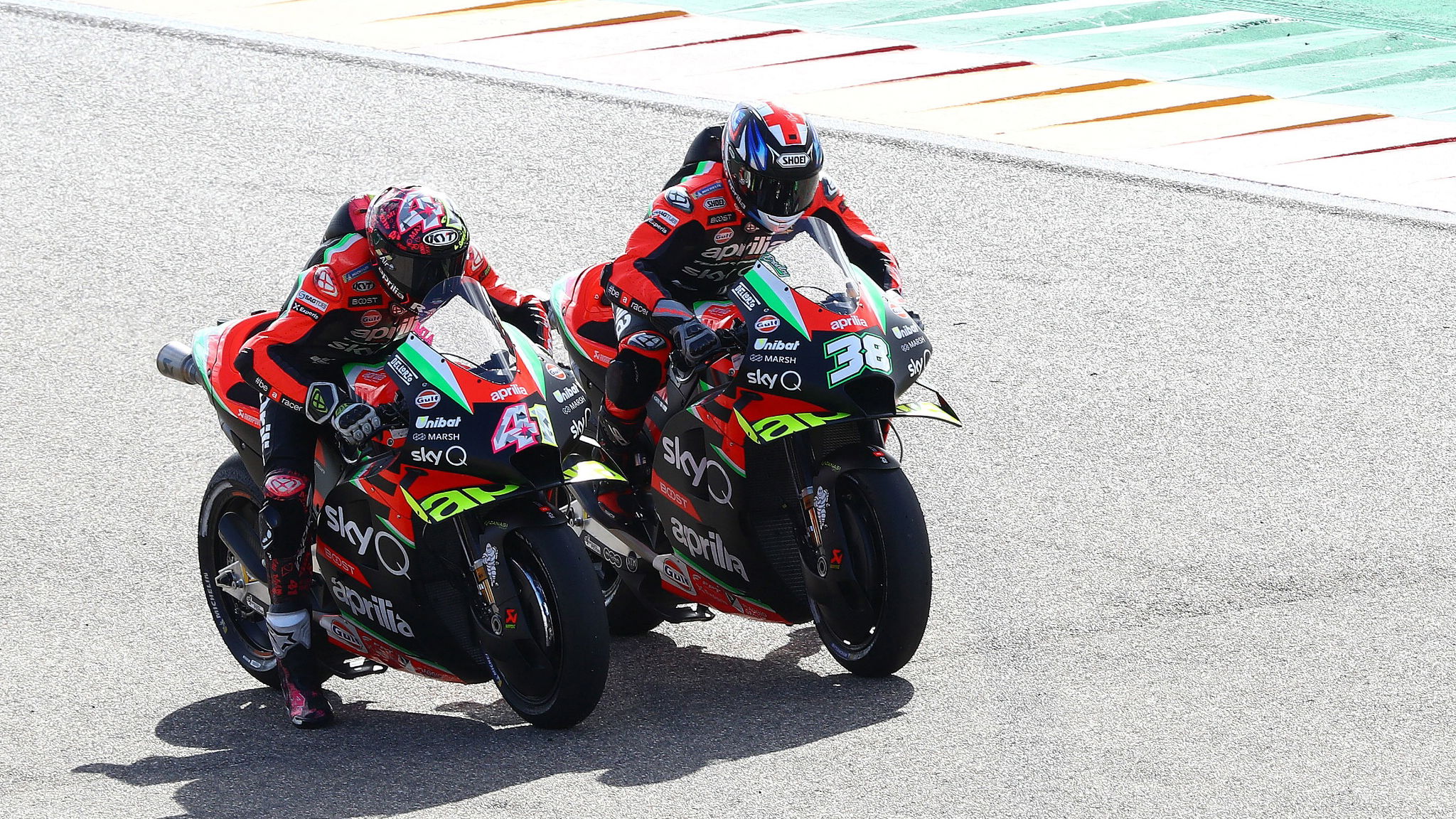 Aleix Espargaro Bradley Smith , Teruel MotoGP. 23 October 2020
