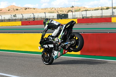 Cal Crutchlow, stoppie, Teruel MotoGP, 23 October 2020