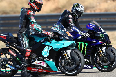 Fabio Quartararo Maverick Vinales , Teruel MotoGP. 24 October 2020