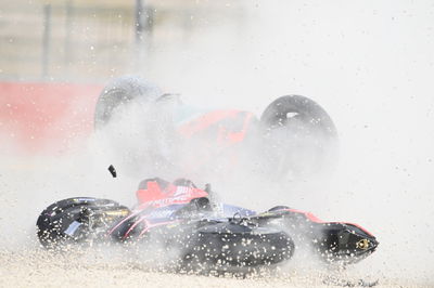 Jack Miller and Brad Binder crash, Teruel MotoGP race, 25 October 2020