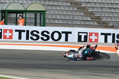 Fabio Quartararo crash, Valencia MotoGP race, 15 November 2020