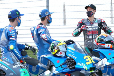 Joan Mir Alex Rins Fabio Quartararo , Portuguese MotoGP. 19 November 2020