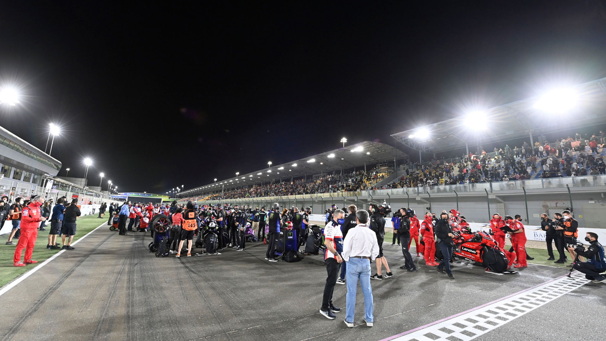 Grid, MotoGP race, Qatar MotoGP 28 March 2021