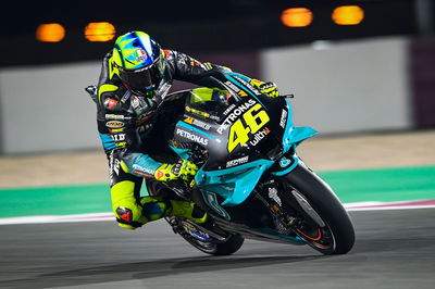 Valentino Rossi, glowing brake discs, MotoGP, Doha MotoGP 2 April 2021