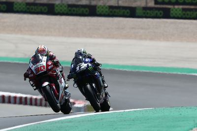 Takaaki Nakagami Maverick Vinales MotoGP race, Portuguese MotoGP. 18 April 2021