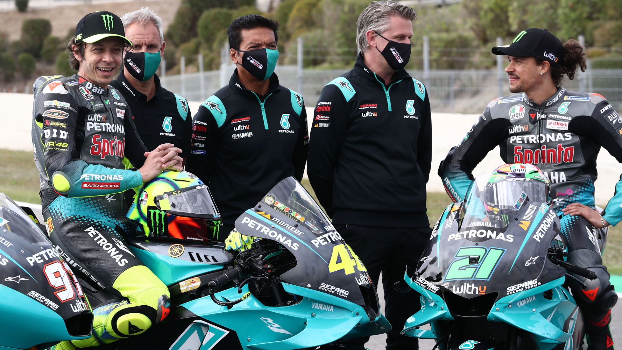 Valentino Rossi , Wilco Zeelenberg, Razlan Razali, Johan Stigefelt, Spanish MotoGP, 29 April 2021