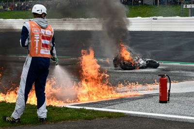 Fire, Styria MotoGP race, 8 August 2021