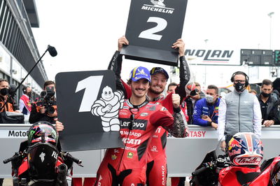 Francesco Bagnaia, Jack Miller, Emilia-Romagna MotoGP, 23 October 2021