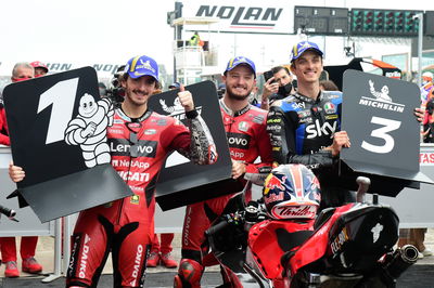 Francesco Bagnaia, Jack Miller, Luca Marini, Emilia-Romagna MotoGP, 23 October 2021