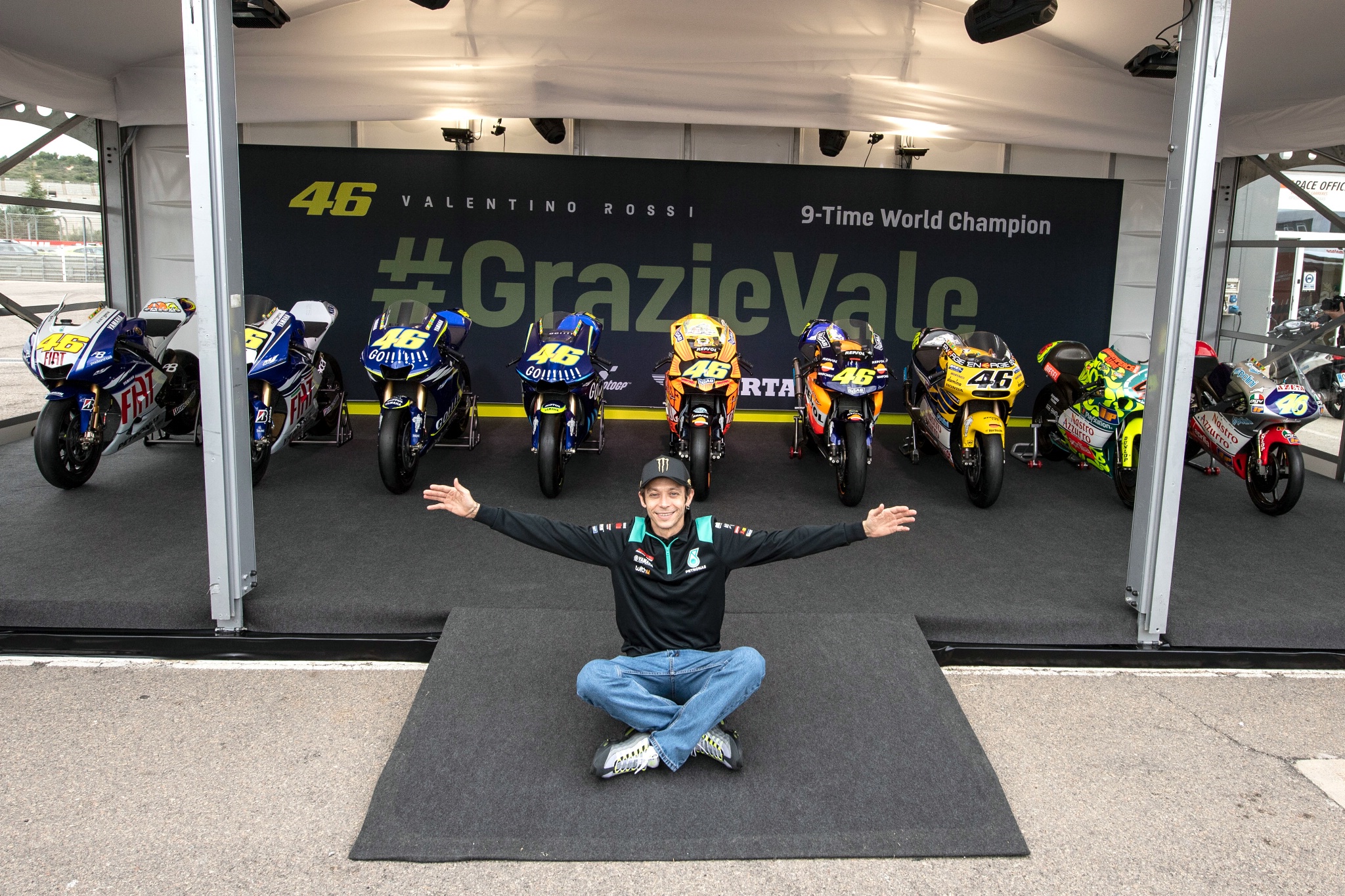 Valentino Rossi, 9 time world Champion bikes, MotoGP, Valencia MotoGP 2021 11 November 2021
