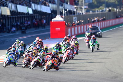 Pedro Acosta race start, Moto3 race, Valencia MotoGP, 14 November 2021