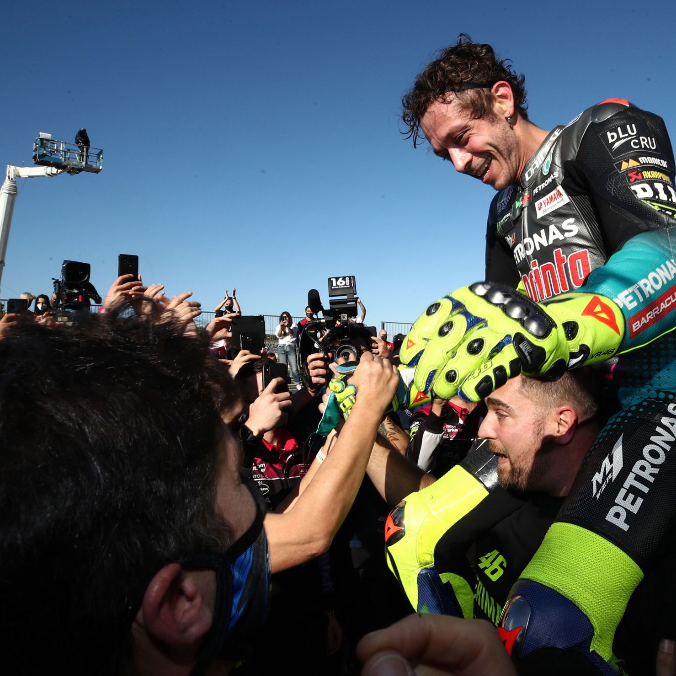 Valentino Rossi , Valencia MotoGP race . 14 November 2021